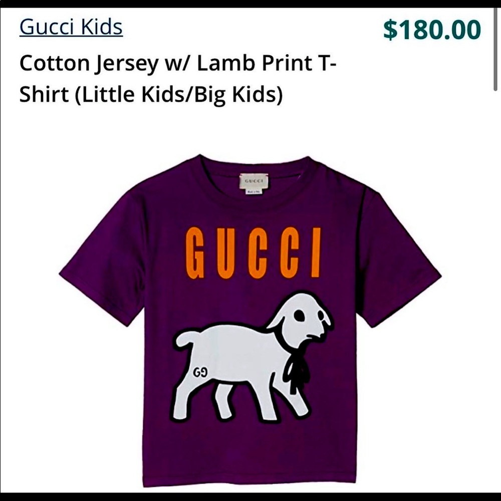 Authentic Gucci shirt Kids size 8y
